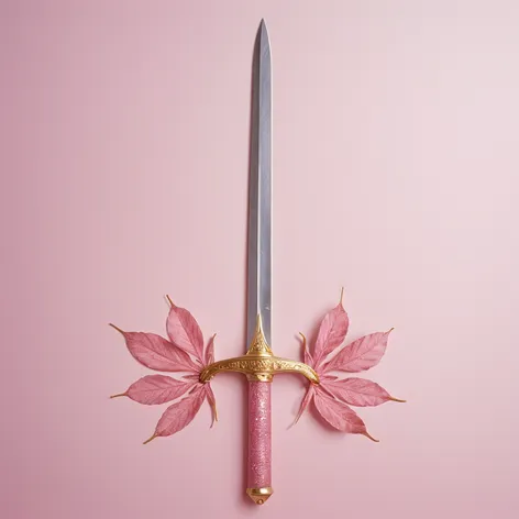 pink sword detailed with