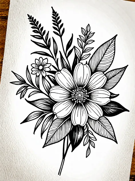 wildflower tattoo