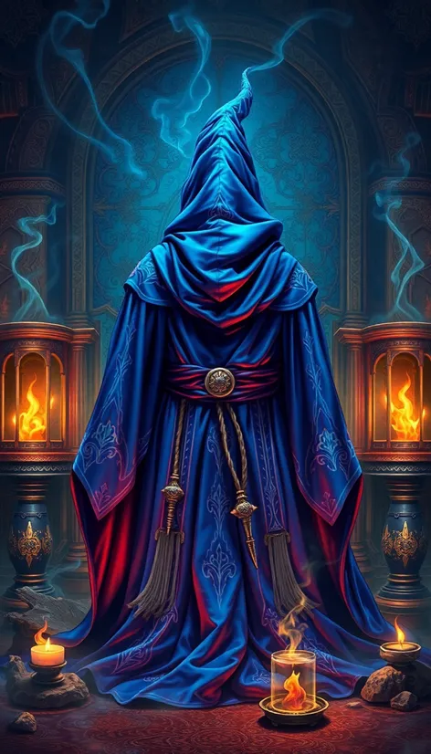 blue wizard robes