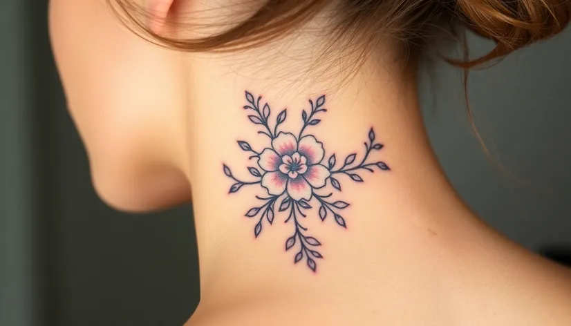 neck tattoos for ladies