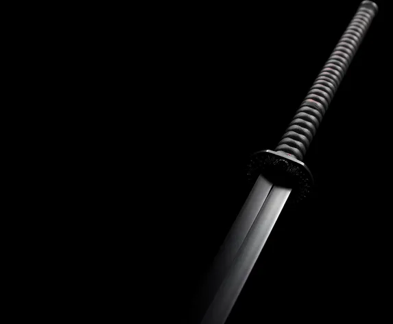 black bladed katana