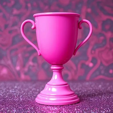 a big pink trophy