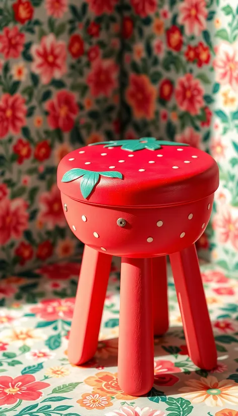 strawberry stool