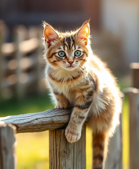 cat on fence