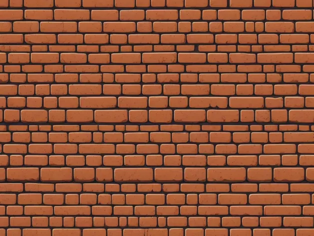 cartoon brick wall