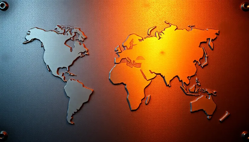 cnc cut steel map