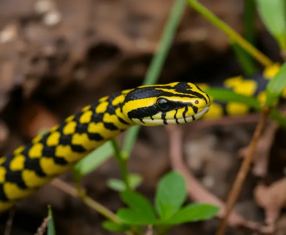 black and yellow striped