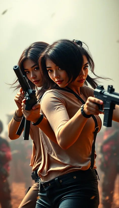 4k hd women guns