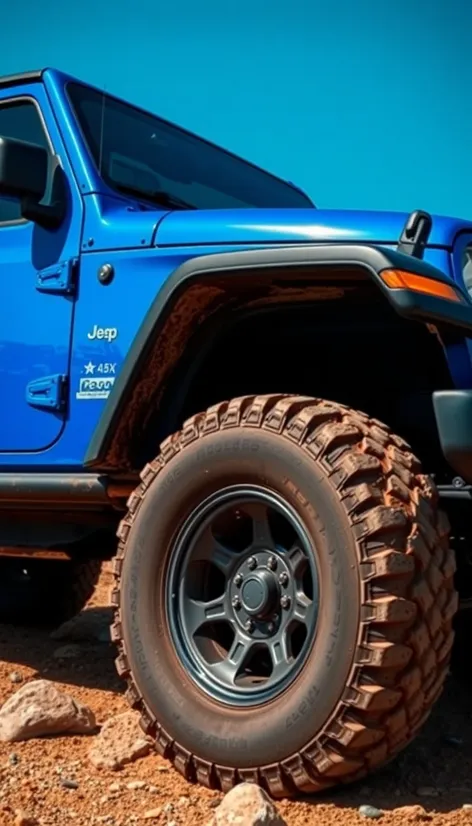 blue jeep wrangler