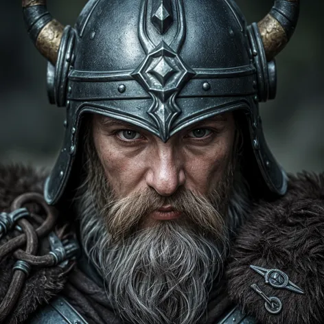 Hyper realistic, Viking character,