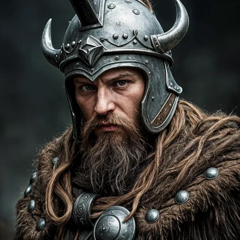 Hyper realistic, Viking character,