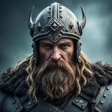 Hyper realistic, Viking character,