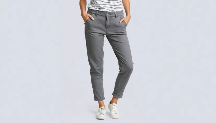 grey pants female