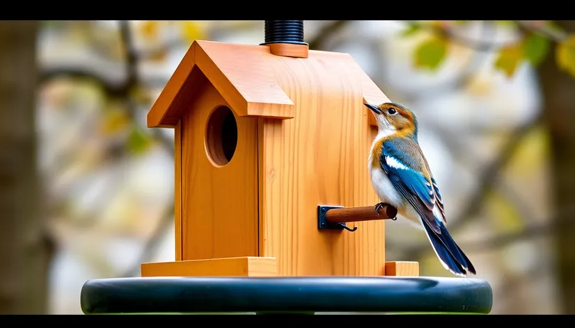 bird table squirrel baffle