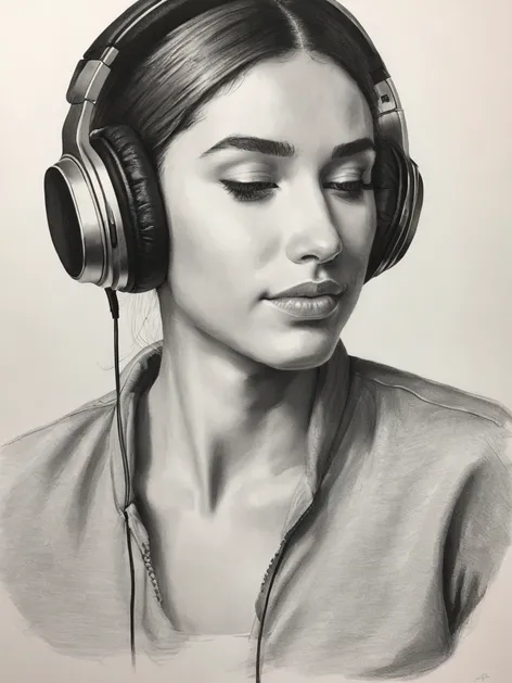 headphones drawing