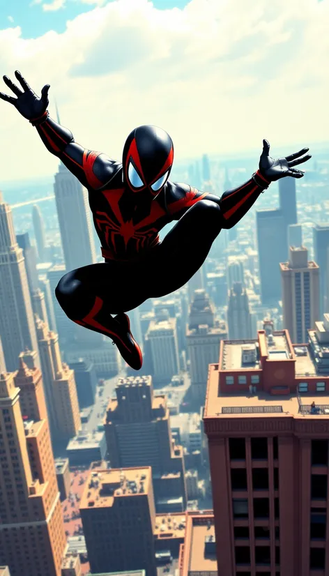 miles morales jumping off