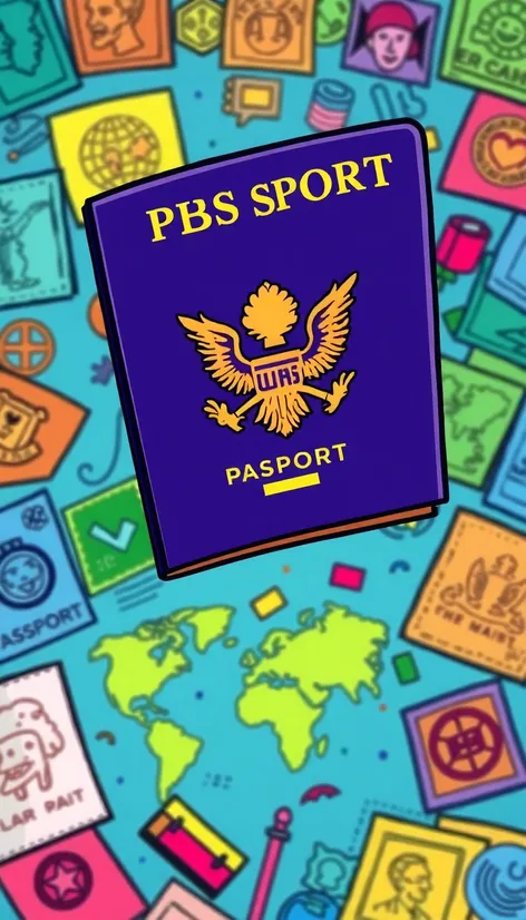 pasaporte usa animado