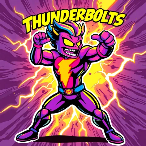 thunderbolts mascot design