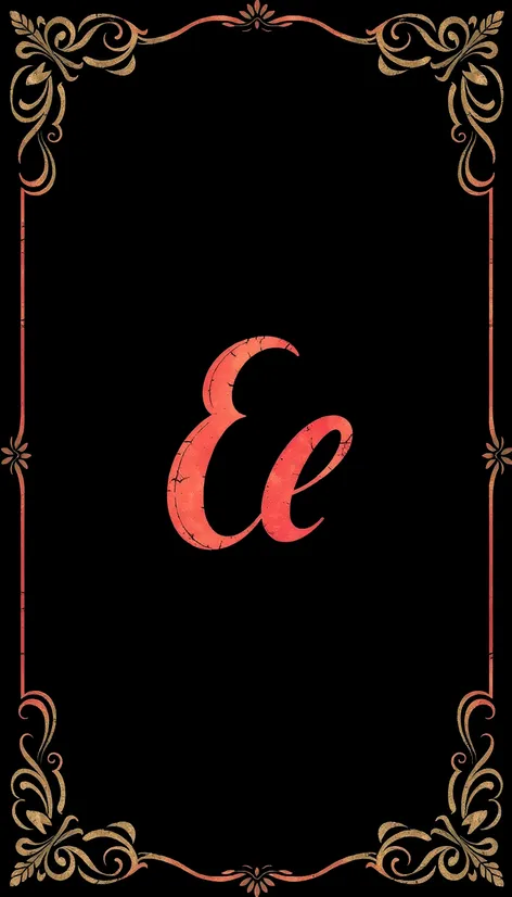 capital cursive e