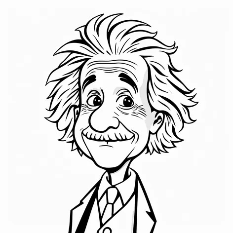 albert einstein cartoon