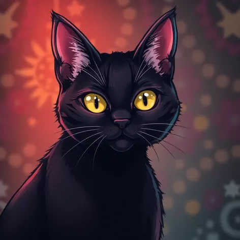 black anime cat