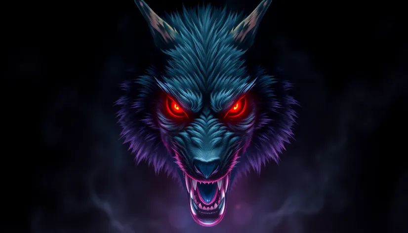 demon wolf drawings