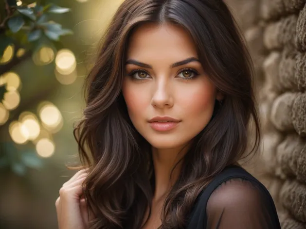 beautiful brunette woman