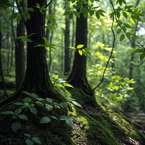 green leaves