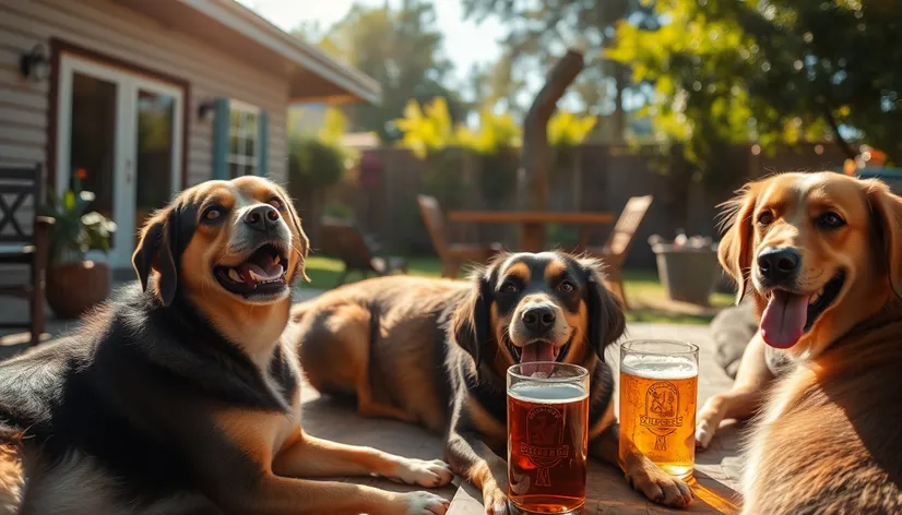 dogs and beer