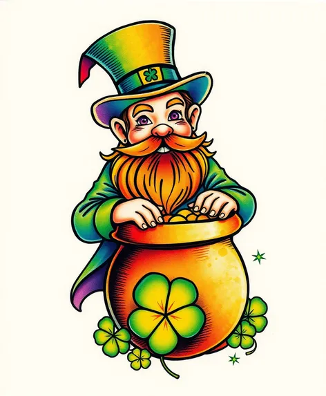 4 leaf clover leprechaun