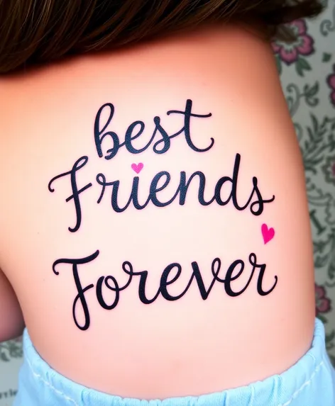 best friends forever tattoo