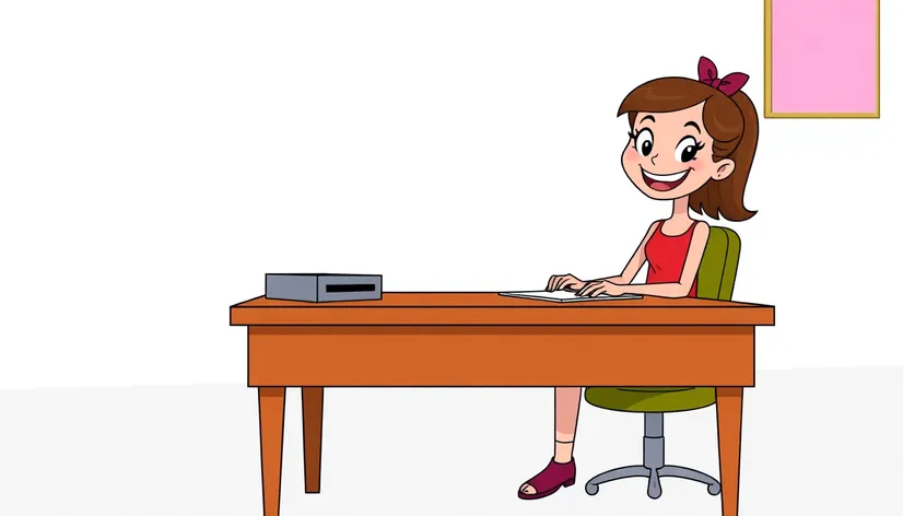 girl sitting at desk