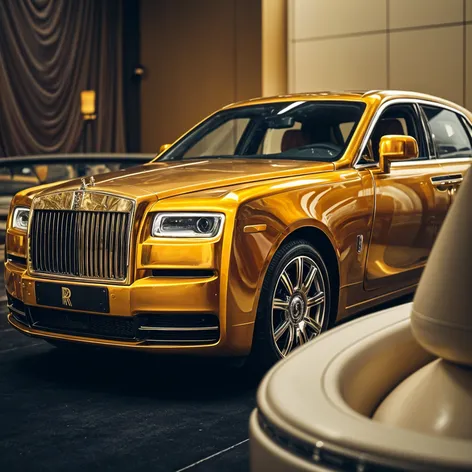 gold rolls royce