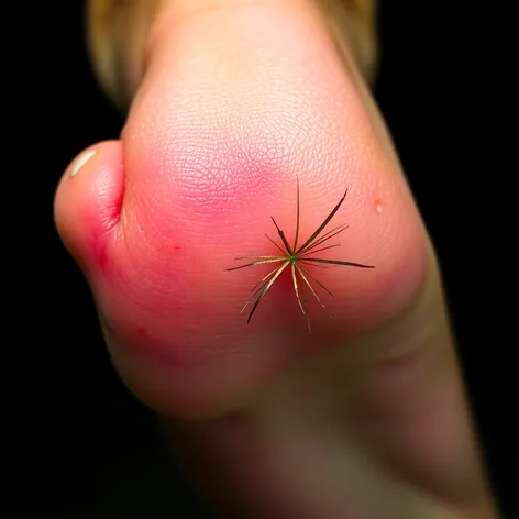 hair splinter in foot