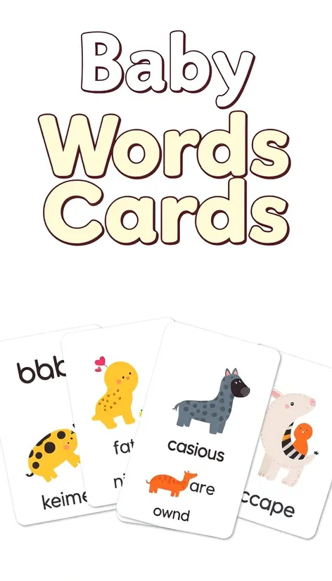 baby words cards 0-3