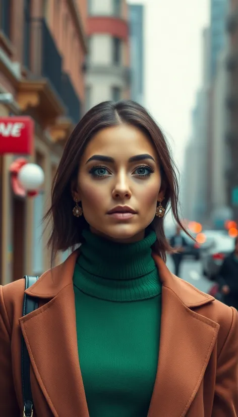 green turtleneck