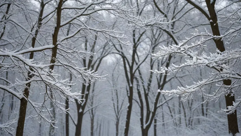 snowy trees