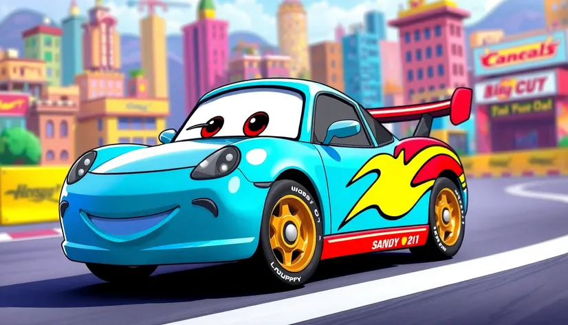 cartoon car