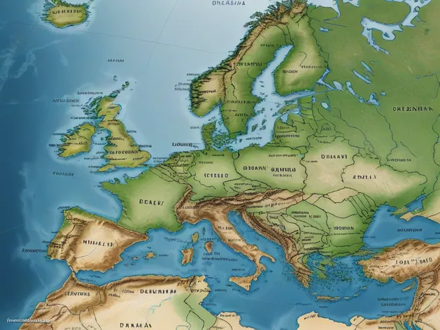 denmark on world map