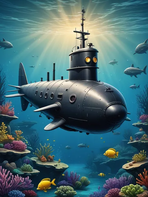 submarine cartoon