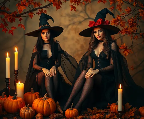 earth witches halloween photosession