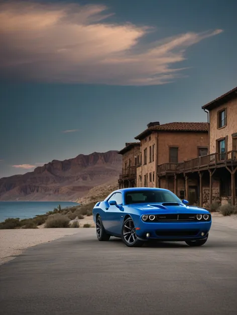 blue dodge challenger