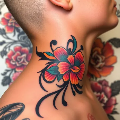 tattoo neck side