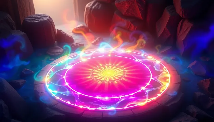 circle glowing magic gif