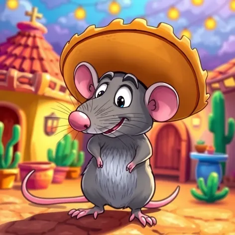 rat with sombrero