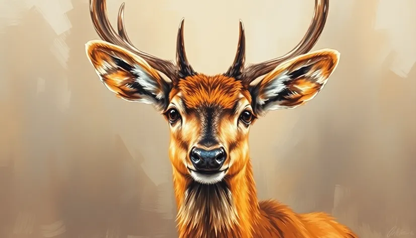 canvas painting deer