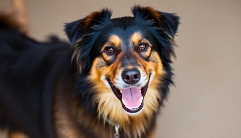 border collie and german