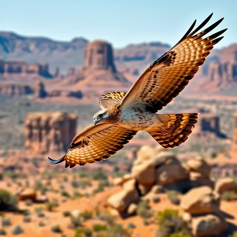 red tailed hawk in