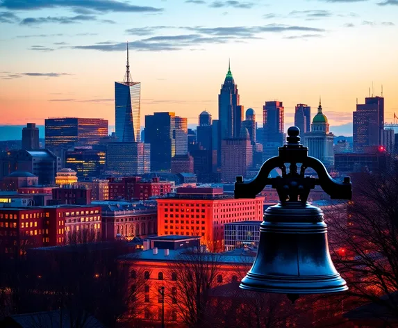 philadelphiam name with skyline