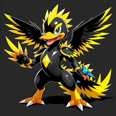 electric type fierce duck